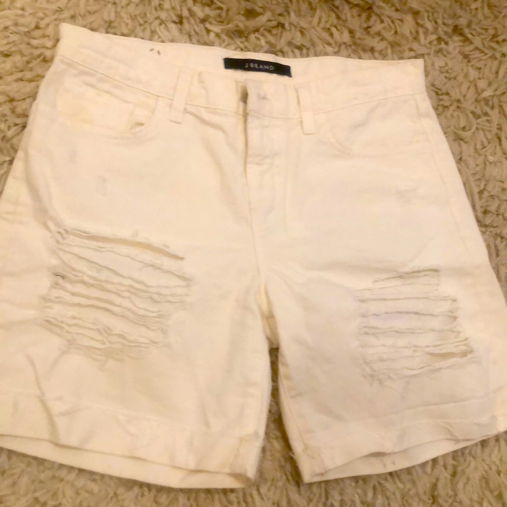 White Denim shorts